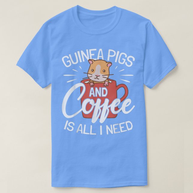 Guinea Grisar och kaffe - Guinea Gris T Shirt (Design framsida)