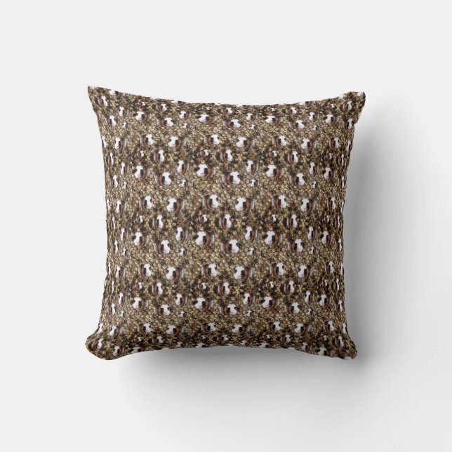Guinea Grisar på Snake Skin, Kudde (Framsida)