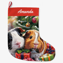 Guinea Grisar Stor Julstrumpa