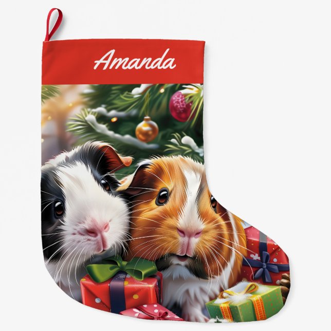 Guinea Grisar Stor Julstrumpa (Framsidan)