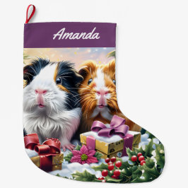 Guinea Grisar Stor Julstrumpa