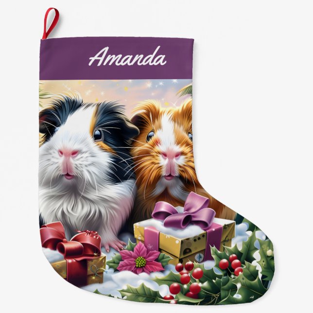 Guinea Grisar Stor Julstrumpa (Framsidan)