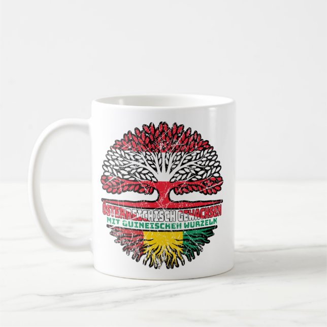 Guinea Guineisch Österreichisch Österreich Baum Kaffemugg (Vänster)