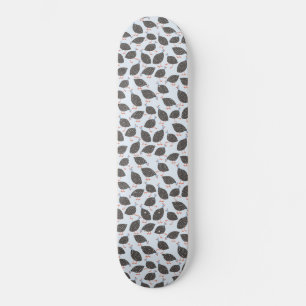 Guinea Hen Bird Mönster Mini Skateboard Bräda 18,5 Cm