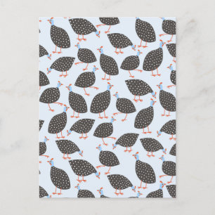 Guinea Hen Bird Vykort