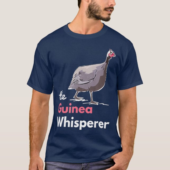 Guinea Hen Fowl Boskap Land Poultry T Shirt (Framsida)