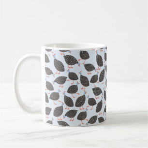 Guinea Hen Roligt Bird Mönster Kaffemugg