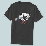 Guinea Hen T Shirt<br><div class="desc">A cute Guinea Fowl having a contented peck.</div>