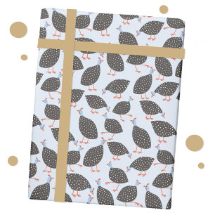 Guinea Hens Bird Mönster Presentpapper