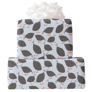 Guinea Hens Bird Mönster Presentpapper