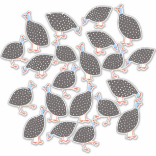 Guinea Hens Klistermärken