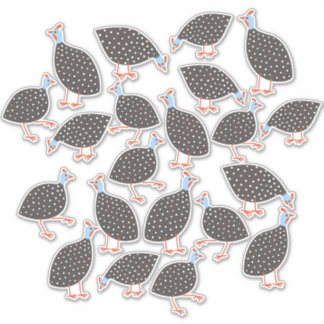 Guinea Hens Klistermärken