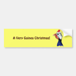 Guinea Jultomten Bildekal