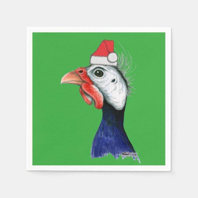 Guinea Jultomten Pappersservett (Framsidan)