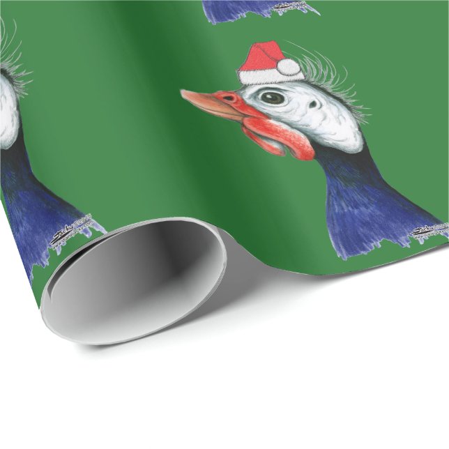 Guinea Jultomten Presentpapper (Rullad Hörn)