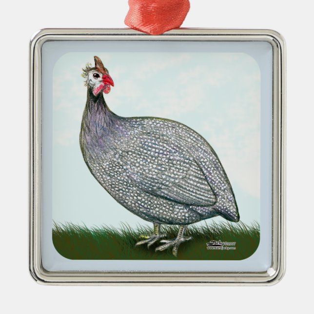 Guinea Lavender On Watch Julgransprydnad Metall (Framsidan)