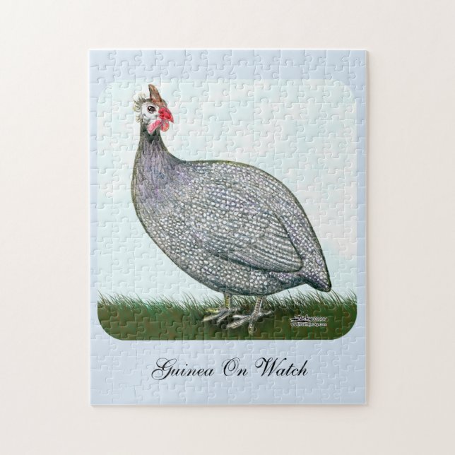 Guinea Lavender On Watch Pussel (Vertikal)