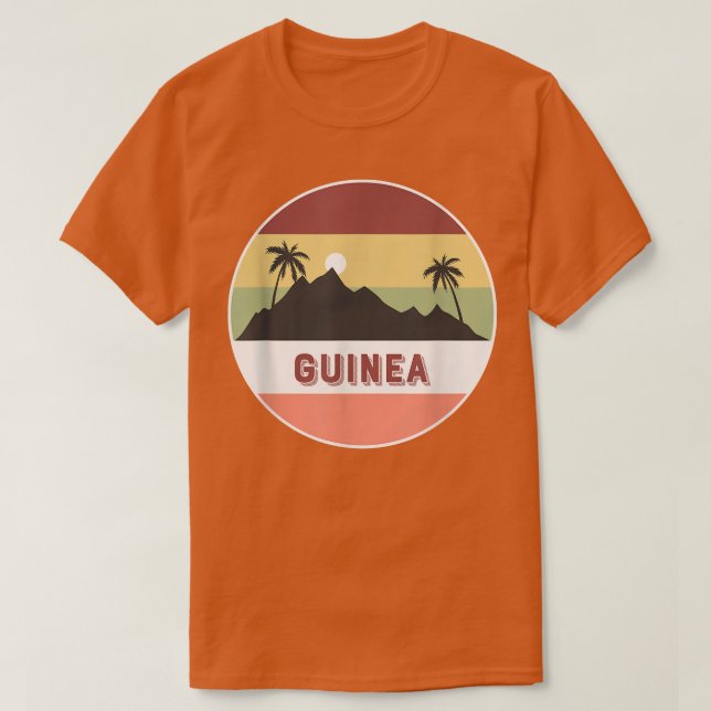 Guinea Mountain och Handflatan T Shirt (Design framsida)