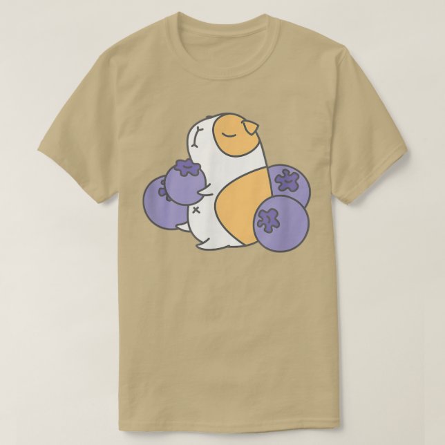 Guinea pig and blueberry  t shirt (Design framsida)