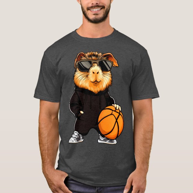 Guinea pig basketball T-Shirt (Framsida)
