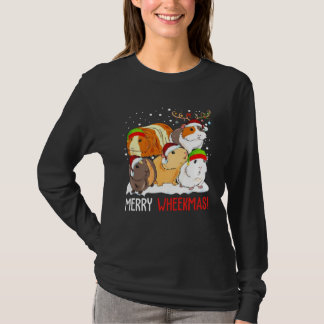 Guinea Pig Christmas Merry Wheekmas  Guinea Pigs T Shirt