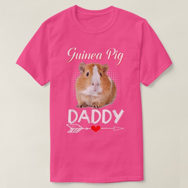Guinea Pig Daddy Costume Clothing Cute Guinea Pig  T Shirt (Design framsida)