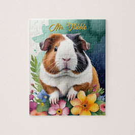 Guinea Pig Family Pet Portrait Pussel