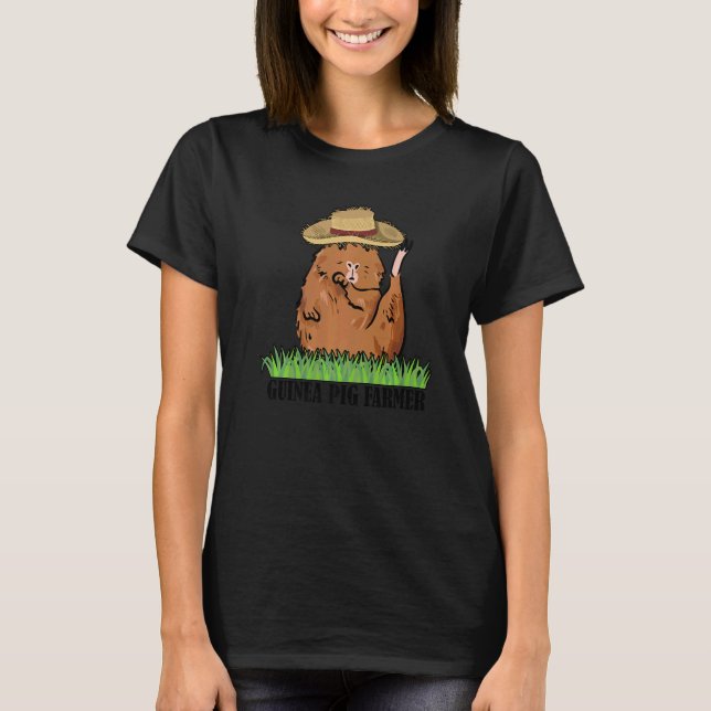 Guinea Pig Farmer Graphic Guinea Pig Owner Pets An T Shirt (Framsida)