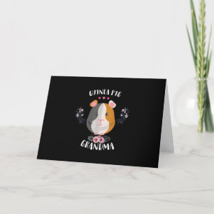 Guinea Pig Grandma Mors Day And Christmas Gift Kort