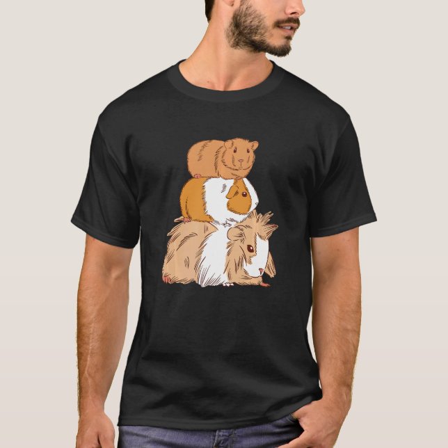Guinea Pig Graphic Guinea Pig Owner Pet Cavy Anima T Shirt (Framsida)