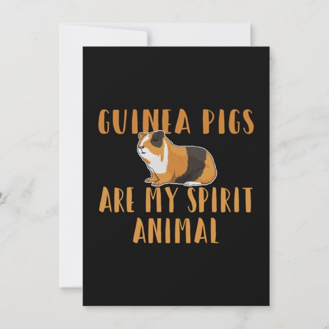 Guinea Pig - Guinea Pigs Are My Spirit Animal Tack Kort (Framsida)