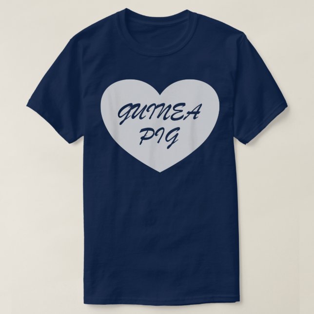 Guinea Pig Heart Apparel - Unique Pigs Lover Desig T Shirt (Design framsida)