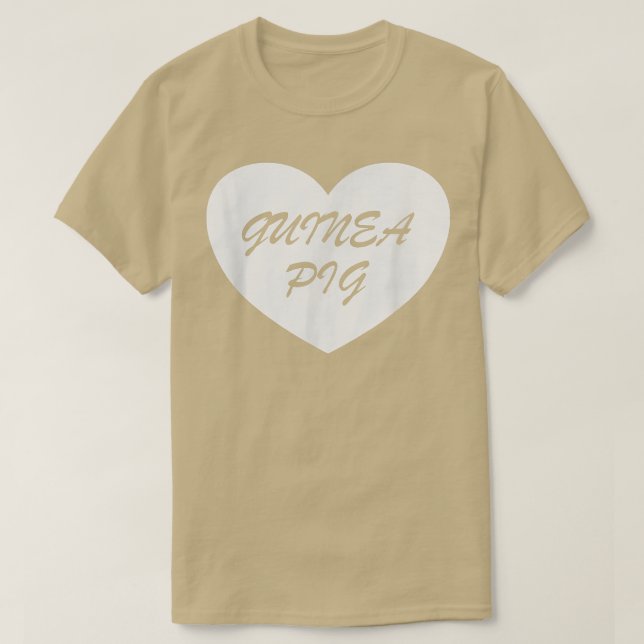Guinea Pig Heart Apparel  Unique Pigs Lover Design T Shirt (Design framsida)