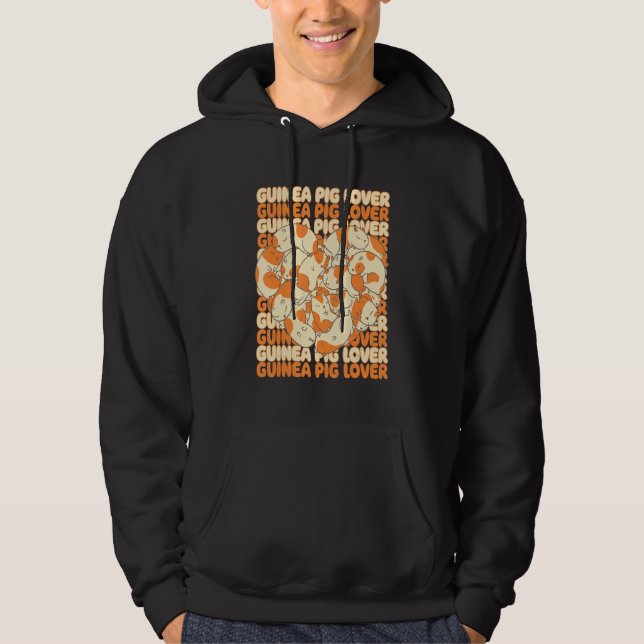 Guinea Pig Lover Graphic Guinea Pig Owner Cavy Ani Hoodie (Framsida)