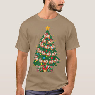 Guinea Pig Lover Xmas Santa Hat Guinea Pig Christm T Shirt