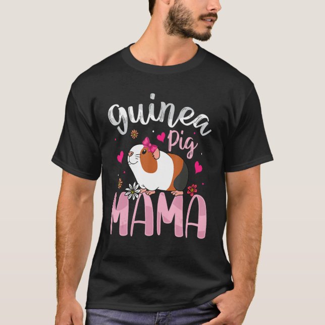 Guinea Pig Mama   Guinea Pigs   Women Girls Kid T Shirt (Framsida)