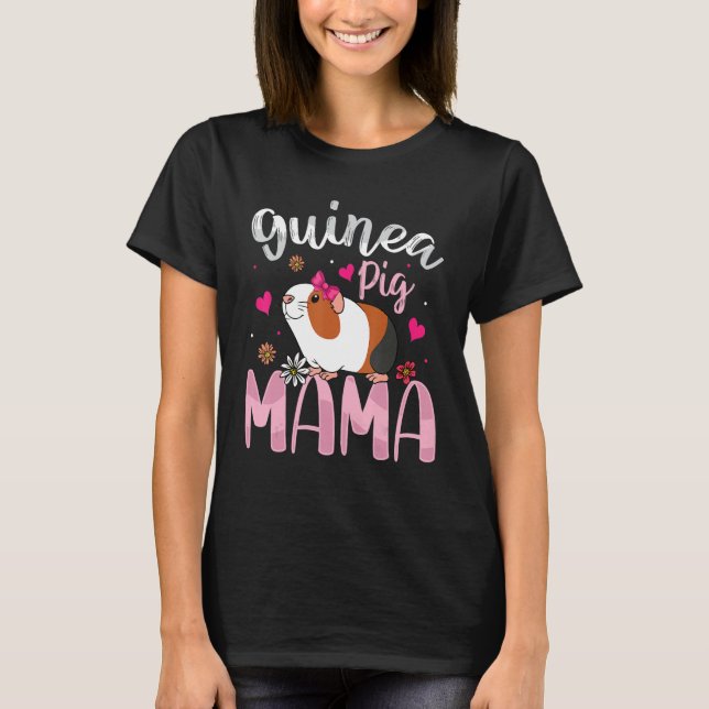 Guinea Pig Mama   Guinea Pigs   Women Girls Kid T Shirt (Framsida)