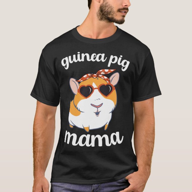 Guinea Pig Mama Women Mothers Day Guinea Pig Mom M T Shirt (Framsida)