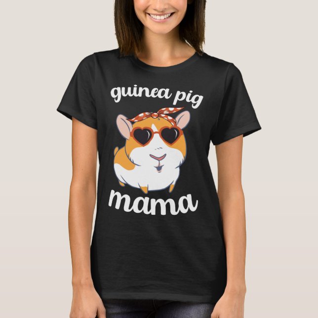 Guinea Pig Mama Women Mothers Day Guinea Pig Mom M T Shirt (Framsida)