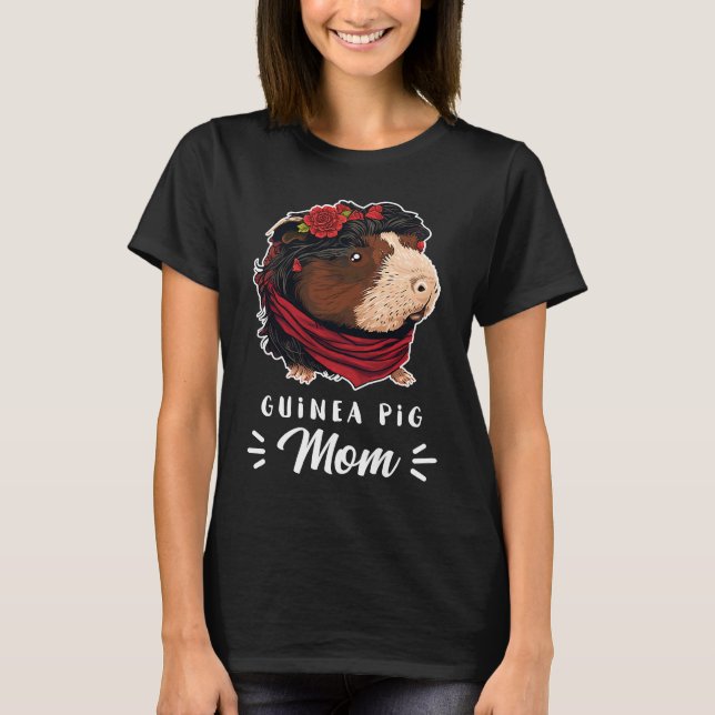 Guinea Pig Mom Outfit for Guinea Piggies Girl T Shirt (Framsida)