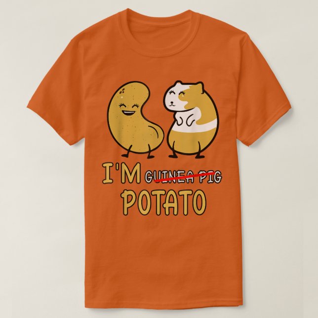 guinea pig potato love  t shirt (Design framsida)