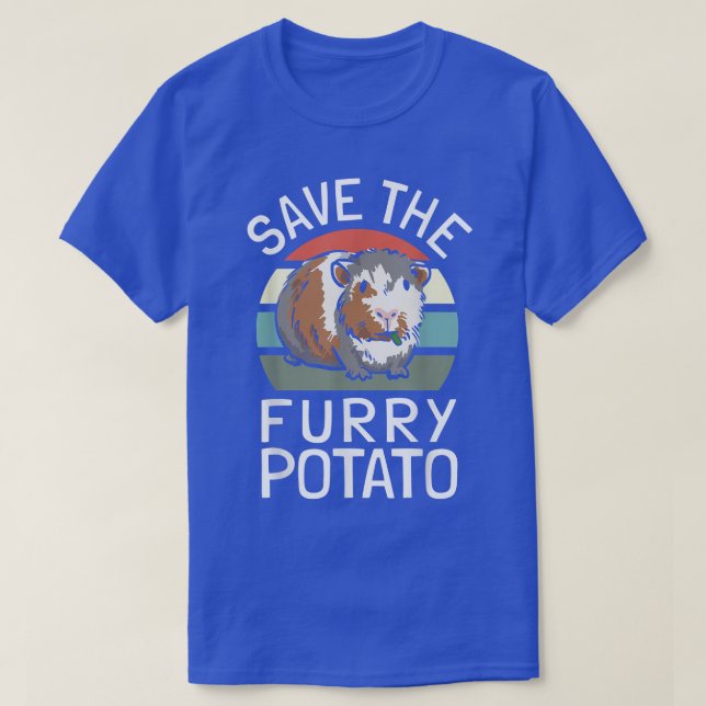 Guinea Pig Pun  Furry Potato  Guinea Pig  T Shirt (Design framsida)