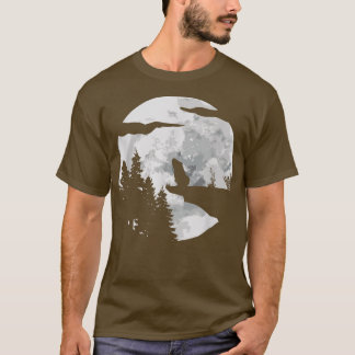 Guinea Pig Silhouette At Night With A Moon - Guine T Shirt