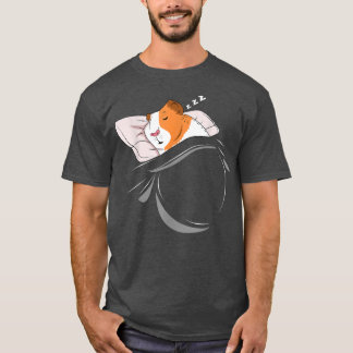 Guinea Pig Sleep Pyjamas Nap Gift Guinea Pig  T Shirt