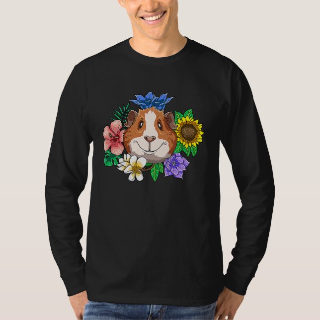 Guinea Pig Smile Flowers Laughter for a Guinea pig T Shirt (Framsida)