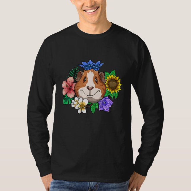 Guinea Pig Smile Flowers Laughter for a Guinea pig T Shirt (Framsida)