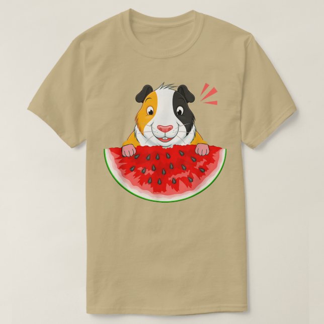 Guinea pig watermelon601 t shirt (Design framsida)
