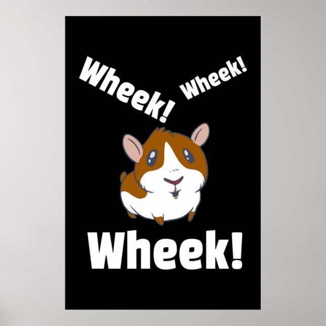 Guinea pig Wheek! Wheek! Poster (Framsidan)