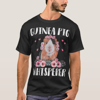 Guinea Pig Whisperer T Cute Funny Guinea Pig Women Shirt