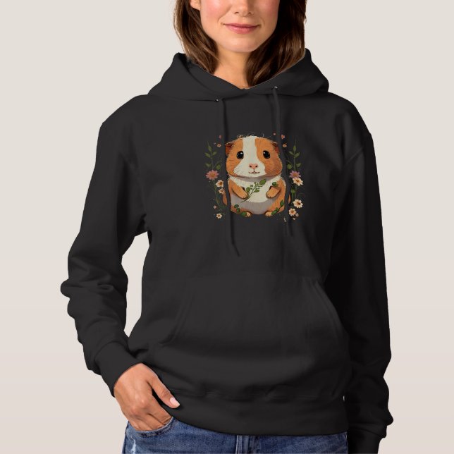 Guinea Pig with Flowers for a Guinea pig T Shirt (Framsida)
